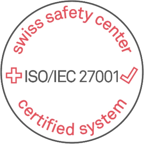 logo swiss safety center ISO/IEC27001